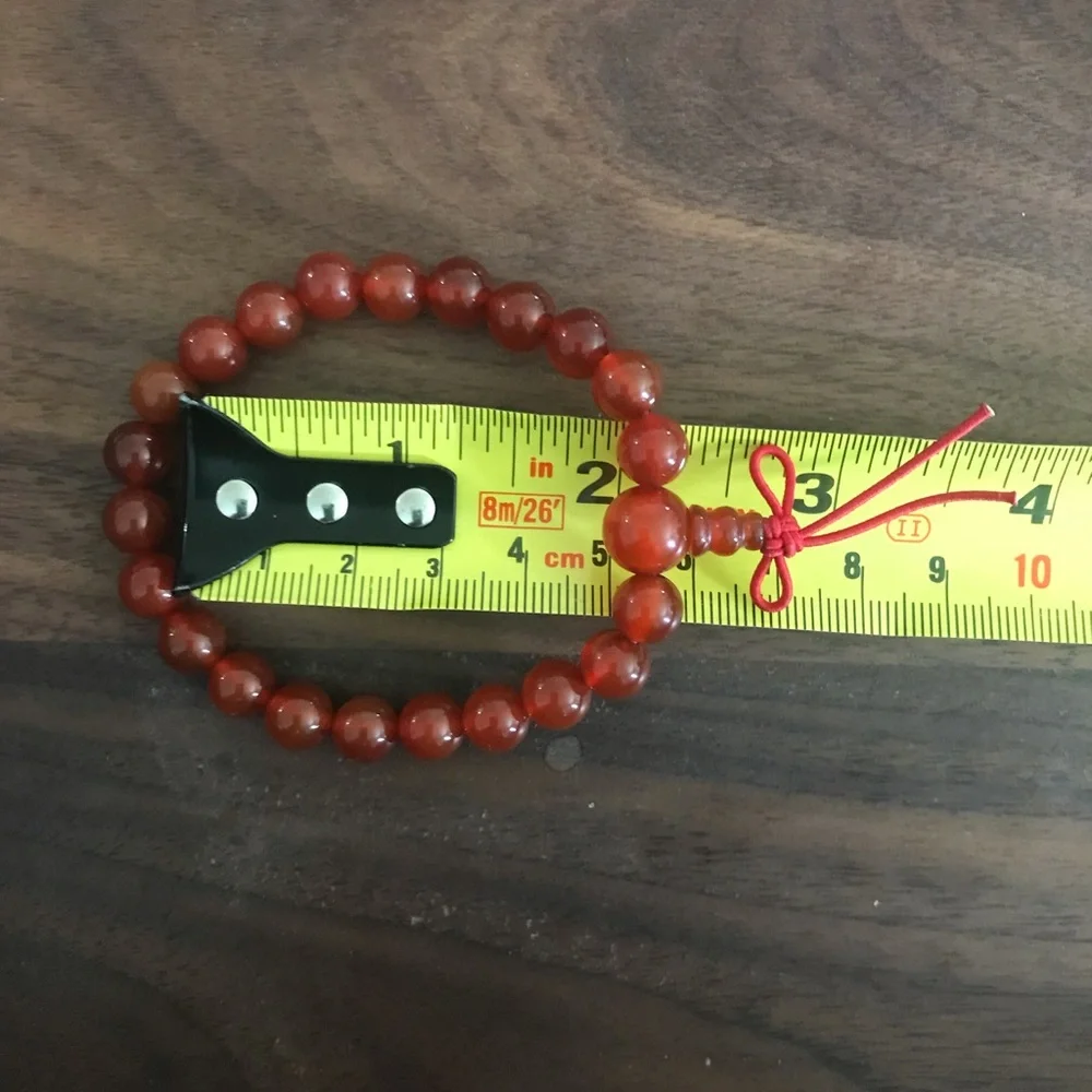 Handmade Natural Tigers Eye Carnelian Agate Bead Stretch Bracelet Set of 3